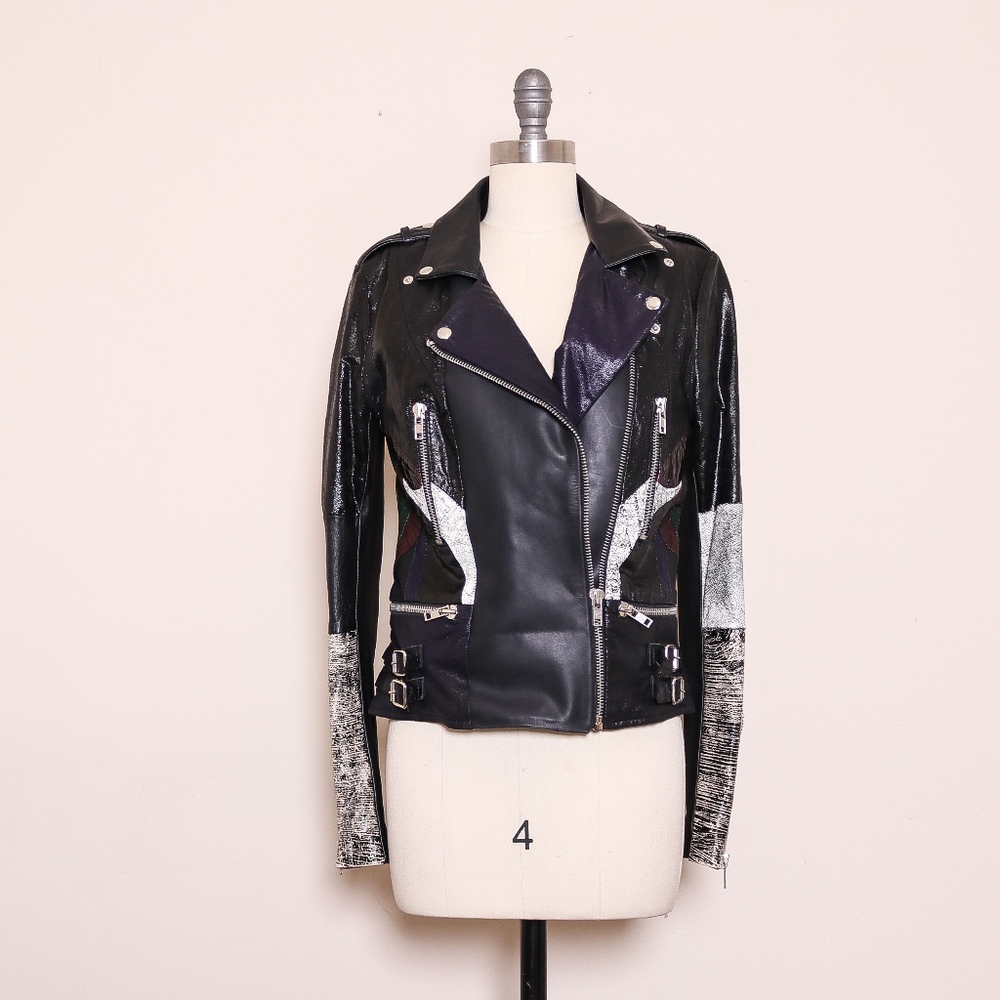 JT BY JESSICA TROSMAN  Leather Jacket M